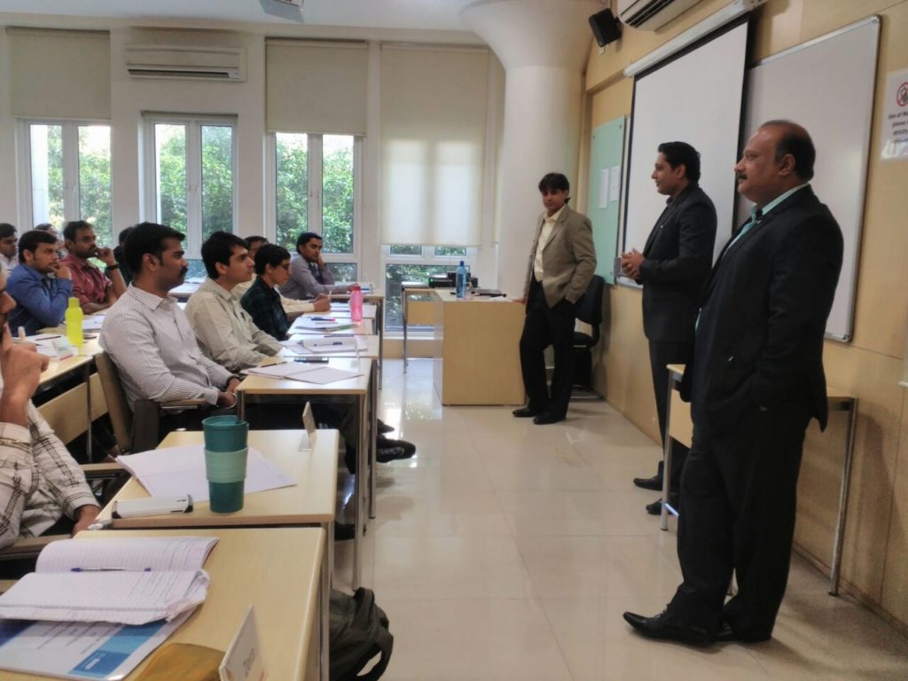 Mr. Biju Mathew, Head Procurement, conducts a lecture on Corporate Governance and Business Ethics in Procurement