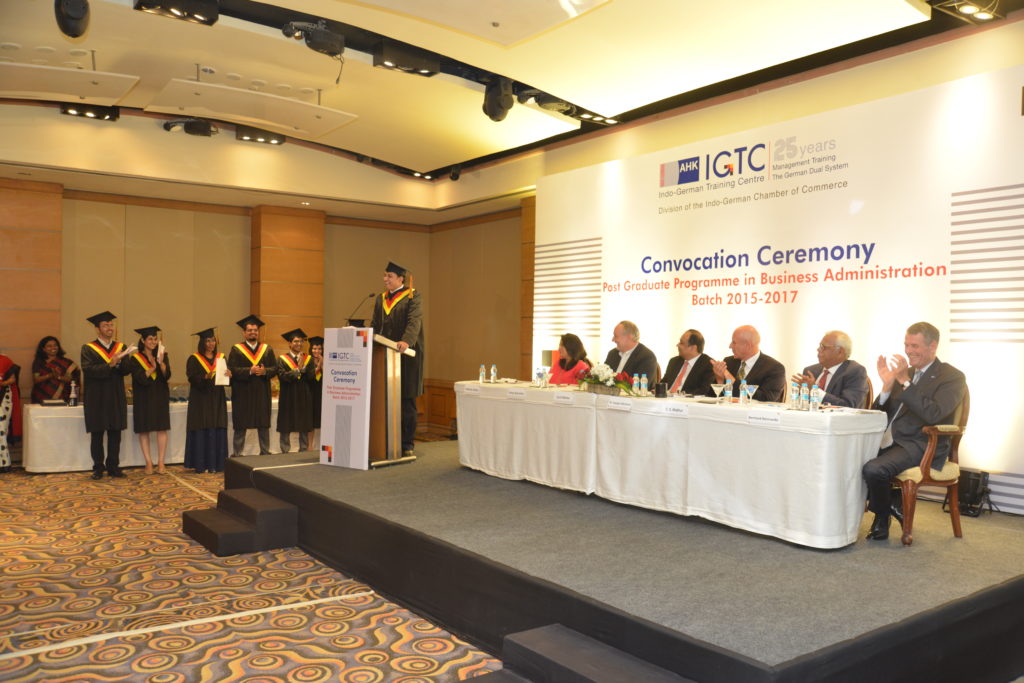 12 (2) Pushkaraj Bhide from the graduating batch share his experience at IGTC